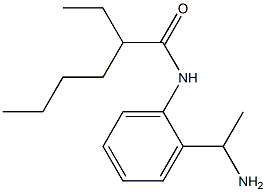 N-[2-(1-aminoethyl)phenyl]-2-ethylhexanamide 结构式