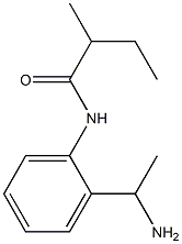 N-[2-(1-aminoethyl)phenyl]-2-methylbutanamide 结构式