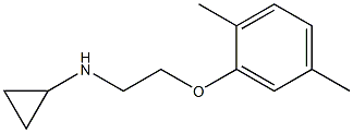 N-[2-(2,5-dimethylphenoxy)ethyl]cyclopropanamine 结构式