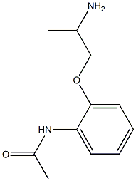 N-[2-(2-aminopropoxy)phenyl]acetamide 结构式