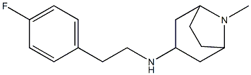 N-[2-(4-fluorophenyl)ethyl]-8-methyl-8-azabicyclo[3.2.1]octan-3-amine 结构式