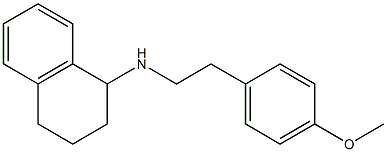 N-[2-(4-methoxyphenyl)ethyl]-1,2,3,4-tetrahydronaphthalen-1-amine 结构式
