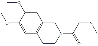 N-[2-(6,7-dimethoxy-3,4-dihydroisoquinolin-2(1H)-yl)-2-oxoethyl]-N-methylamine 结构式