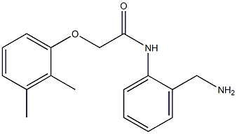 N-[2-(aminomethyl)phenyl]-2-(2,3-dimethylphenoxy)acetamide 结构式