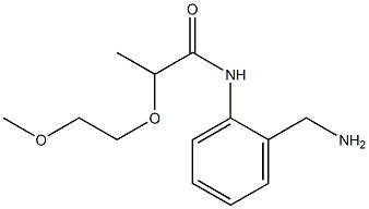 N-[2-(aminomethyl)phenyl]-2-(2-methoxyethoxy)propanamide 结构式