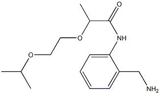 N-[2-(aminomethyl)phenyl]-2-[2-(propan-2-yloxy)ethoxy]propanamide 结构式