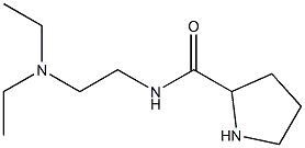 N-[2-(diethylamino)ethyl]pyrrolidine-2-carboxamide 结构式