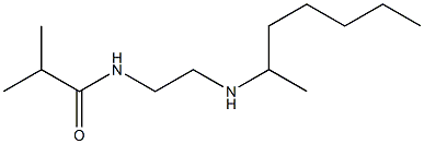 N-[2-(heptan-2-ylamino)ethyl]-2-methylpropanamide 结构式