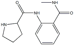 N-[2-(methylcarbamoyl)phenyl]pyrrolidine-2-carboxamide 结构式