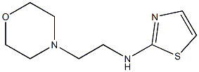 N-[2-(morpholin-4-yl)ethyl]-1,3-thiazol-2-amine 结构式