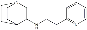 N-[2-(pyridin-2-yl)ethyl]-1-azabicyclo[2.2.2]octan-3-amine 结构式