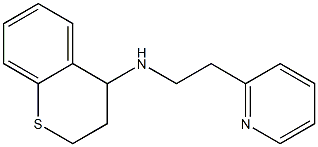 N-[2-(pyridin-2-yl)ethyl]-3,4-dihydro-2H-1-benzothiopyran-4-amine 结构式