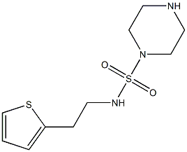 N-[2-(thiophen-2-yl)ethyl]piperazine-1-sulfonamide 结构式