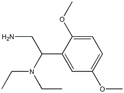 N-[2-amino-1-(2,5-dimethoxyphenyl)ethyl]-N,N-diethylamine 结构式