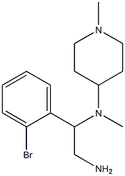 N-[2-amino-1-(2-bromophenyl)ethyl]-N-methyl-N-(1-methylpiperidin-4-yl)amine 结构式