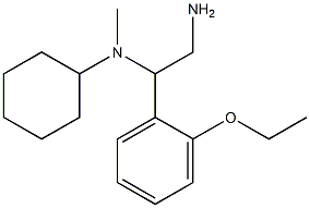 N-[2-amino-1-(2-ethoxyphenyl)ethyl]-N-cyclohexyl-N-methylamine 结构式