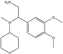 N-[2-amino-1-(3,4-dimethoxyphenyl)ethyl]-N-cyclohexyl-N-methylamine 结构式