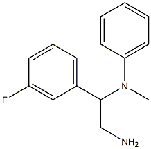 N-[2-amino-1-(3-fluorophenyl)ethyl]-N-methyl-N-phenylamine 结构式