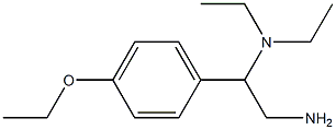 N-[2-amino-1-(4-ethoxyphenyl)ethyl]-N,N-diethylamine 结构式
