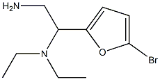 N-[2-amino-1-(5-bromo-2-furyl)ethyl]-N,N-diethylamine 结构式