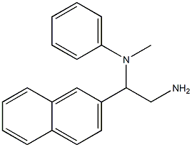 N-[2-amino-1-(naphthalen-2-yl)ethyl]-N-methylaniline 结构式