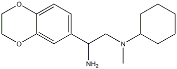 N-[2-amino-2-(2,3-dihydro-1,4-benzodioxin-6-yl)ethyl]-N-cyclohexyl-N-methylamine 结构式