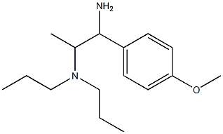 N-[2-amino-2-(4-methoxyphenyl)-1-methylethyl]-N,N-dipropylamine 结构式