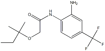 N-[2-amino-4-(trifluoromethyl)phenyl]-2-[(2-methylbutan-2-yl)oxy]acetamide 结构式