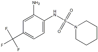 N-[2-amino-4-(trifluoromethyl)phenyl]piperidine-1-sulfonamide 结构式