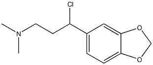 N-[3-(1,3-benzodioxol-5-yl)-3-chloropropyl]-N,N-dimethylamine 结构式