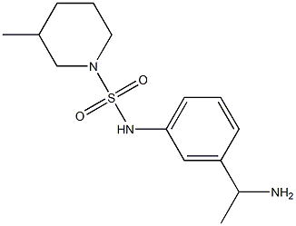 N-[3-(1-aminoethyl)phenyl]-3-methylpiperidine-1-sulfonamide 结构式
