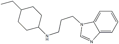N-[3-(1H-1,3-benzodiazol-1-yl)propyl]-4-ethylcyclohexan-1-amine 结构式