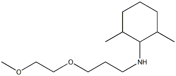 N-[3-(2-methoxyethoxy)propyl]-2,6-dimethylcyclohexan-1-amine 结构式