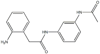 N-[3-(acetylamino)phenyl]-2-(2-aminophenyl)acetamide 结构式