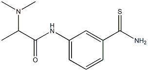 N-[3-(aminocarbonothioyl)phenyl]-2-(dimethylamino)propanamide 结构式