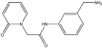 N-[3-(aminomethyl)phenyl]-2-(2-oxopyridin-1(2H)-yl)acetamide 结构式