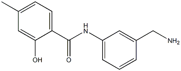 N-[3-(aminomethyl)phenyl]-2-hydroxy-4-methylbenzamide 结构式