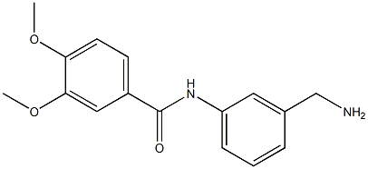 N-[3-(aminomethyl)phenyl]-3,4-dimethoxybenzamide 结构式