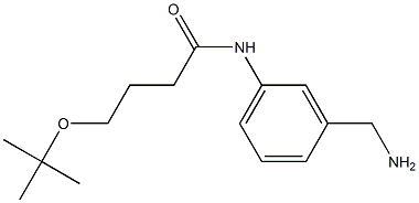 N-[3-(aminomethyl)phenyl]-4-(tert-butoxy)butanamide 结构式