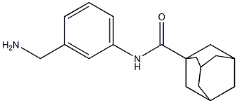 N-[3-(aminomethyl)phenyl]adamantane-1-carboxamide 结构式