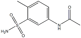 N-[3-(aminosulfonyl)-4-methylphenyl]acetamide 结构式