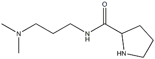 N-[3-(dimethylamino)propyl]pyrrolidine-2-carboxamide 结构式