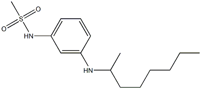 N-[3-(octan-2-ylamino)phenyl]methanesulfonamide 结构式