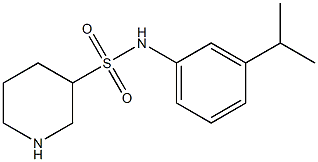 N-[3-(propan-2-yl)phenyl]piperidine-3-sulfonamide 结构式