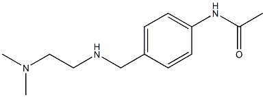 N-[4-({[2-(dimethylamino)ethyl]amino}methyl)phenyl]acetamide 结构式