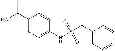 N-[4-(1-aminoethyl)phenyl]-1-phenylmethanesulfonamide 结构式