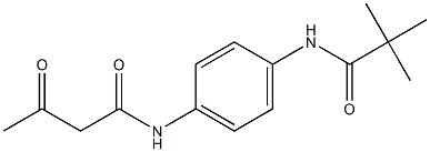 N-[4-(2,2-dimethylpropanamido)phenyl]-3-oxobutanamide 结构式