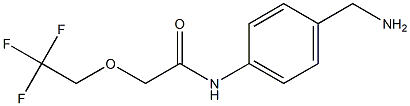 N-[4-(aminomethyl)phenyl]-2-(2,2,2-trifluoroethoxy)acetamide 结构式
