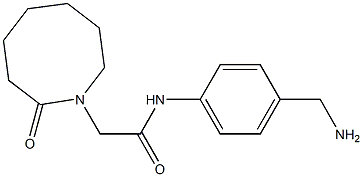 N-[4-(aminomethyl)phenyl]-2-(2-oxoazocan-1-yl)acetamide 结构式
