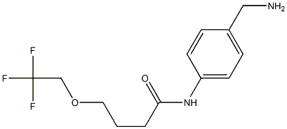 N-[4-(aminomethyl)phenyl]-4-(2,2,2-trifluoroethoxy)butanamide 结构式